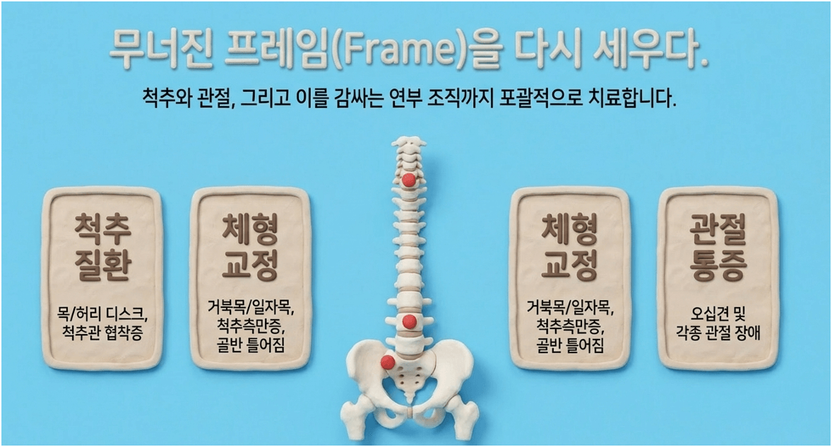 공릉동한의원 추나요법 척추 골반 체형교정 치료 배너 이미지